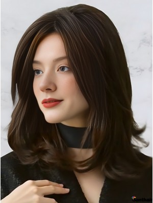 Echthaar Perücke 12 Zoll Wellig Damenperücke Echt Haar Perücke