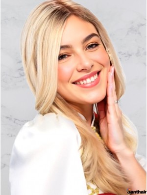 Echthaarperücke Damen 16 Zoll Wellig Blonde Naturhaare Echthaarperücke Damen 16 Zoll Wellig Blonde Naturhaare