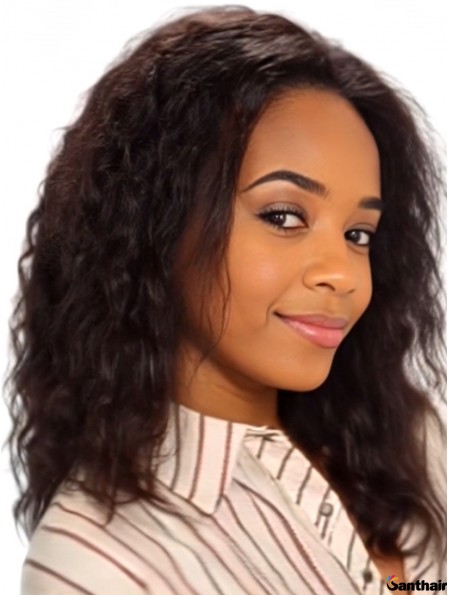 Lace Front Perücke 16" Remy Echthaar Auburn für Afroamerikaner