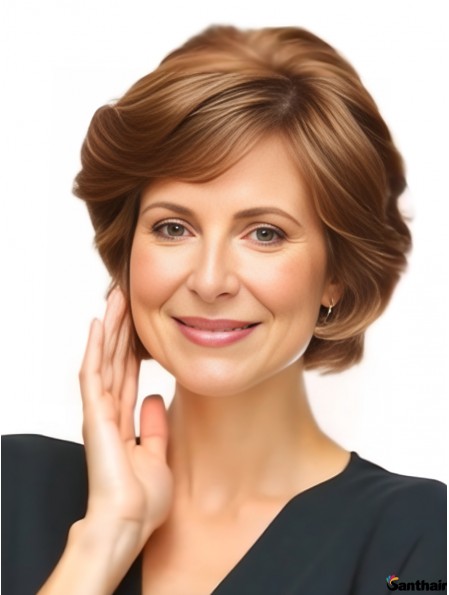 Echthaarperücke Bob Wellig – Lace Front für Frauen