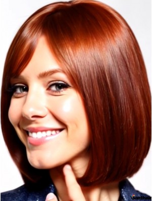 Echthaar Perücke Damen 10 Zoll echt Haar Perücke Frauen Bob Cut