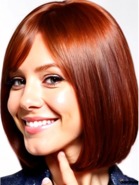 Echthaar Perücke Damen 10 Zoll echt Haar Perücke Frauen Bob Cut